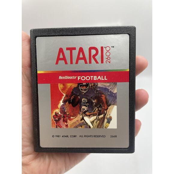 Football Real Sports Atari 2600 Game In Box With Manual- Fast Shipping! - Picture 5 of 7